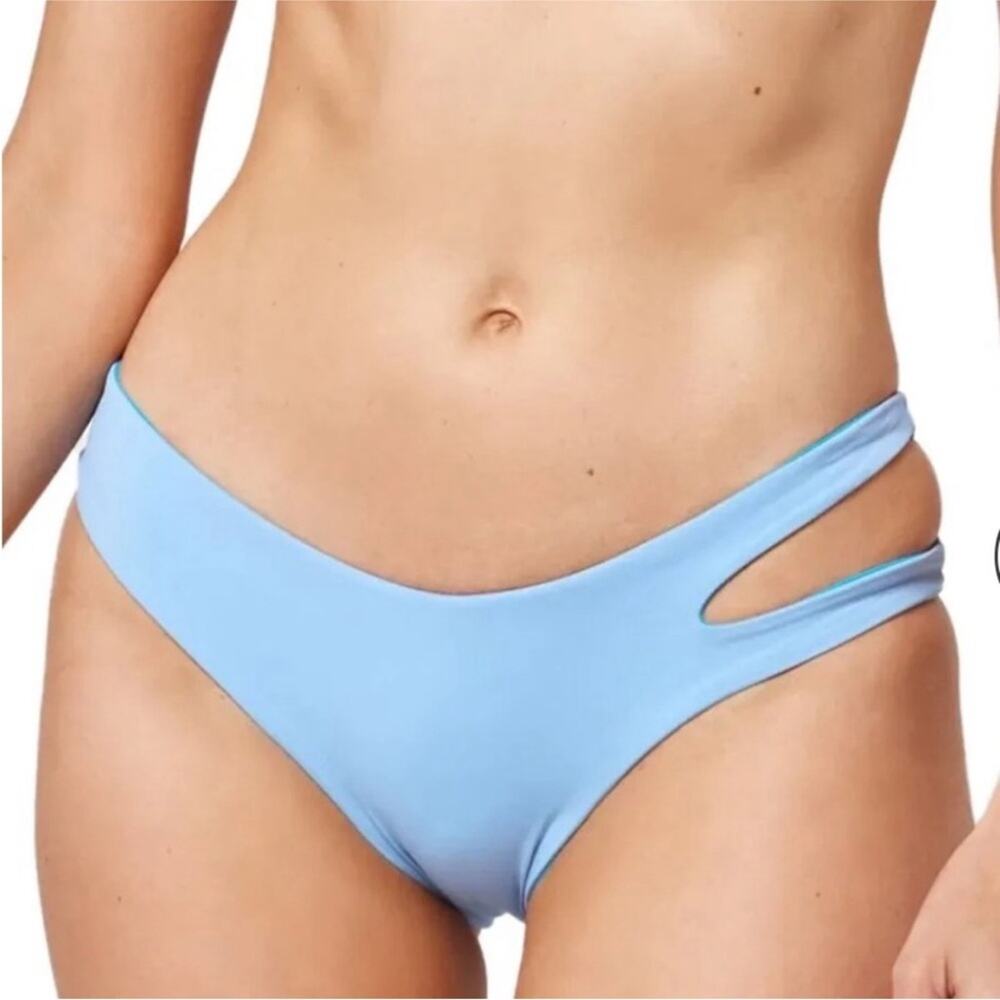 l*space Reversible Breakers Bikini Bottom in blue Size L